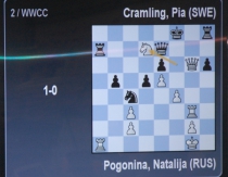 финальная позиция 2-й партии матча Погонина-Крамлинг